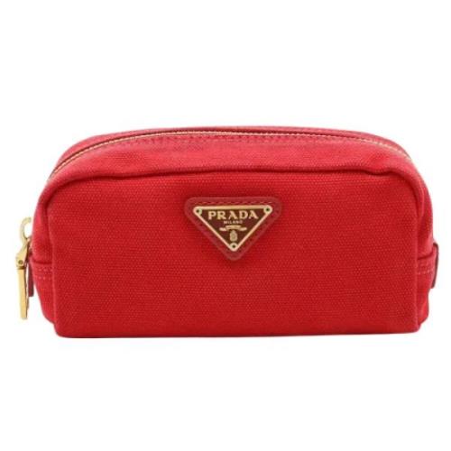 Pre-owned Canvas prada-bags Prada Vintage , Red , Dames