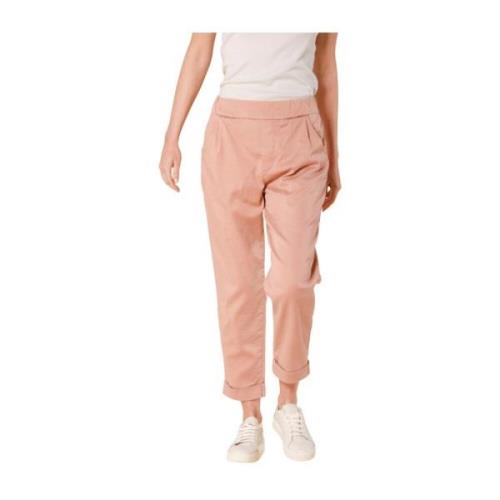 Roze Chino Jogger Broek Lente-Zomer 2024 Mason's , Pink , Dames