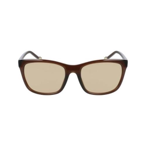 Bruine plastic dameszonnebril Dkny , Brown , Dames