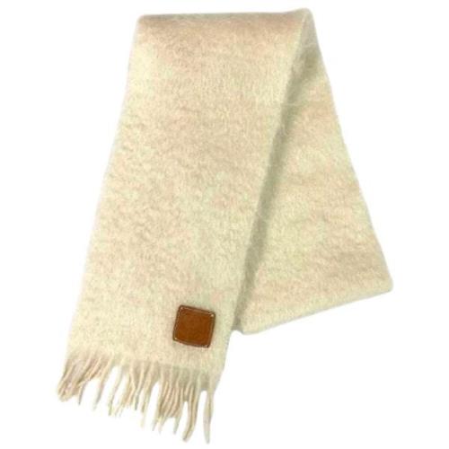 Pre-owned Wool scarves Loewe Pre-owned , Beige , Dames