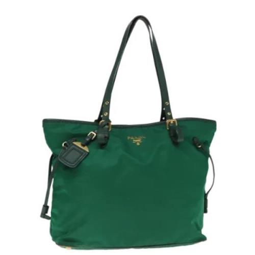 Pre-owned Nylon totes Prada Vintage , Green , Dames