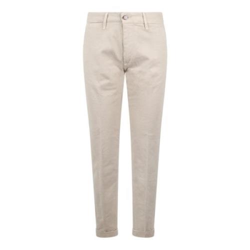 Slim Fit Chino Broek Re-Hash , Beige , Heren