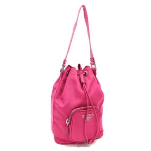 Pre-owned Nylon prada-bags Prada Vintage , Pink , Dames