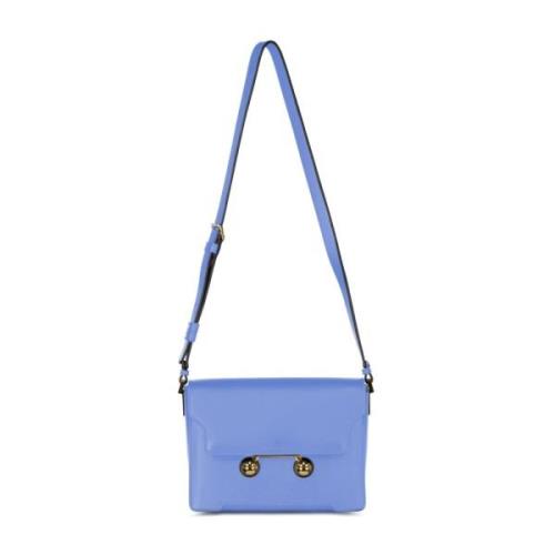 Gouden Detail Schoudertas Marni , Blue , Dames