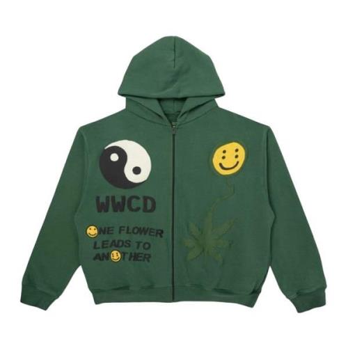 Groene Earth First Zip Hoodie Limited Edition Cactus Plant Flea Market...