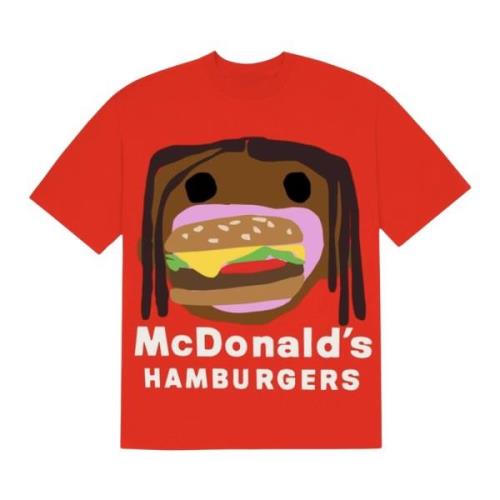 Travis Scott Burger Mouth Tee Rood Cactus Plant Flea Market , Red , He...