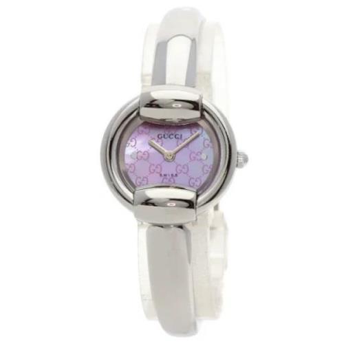 Pre-owned Stainless Steel watches Gucci Vintage , Purple , Dames