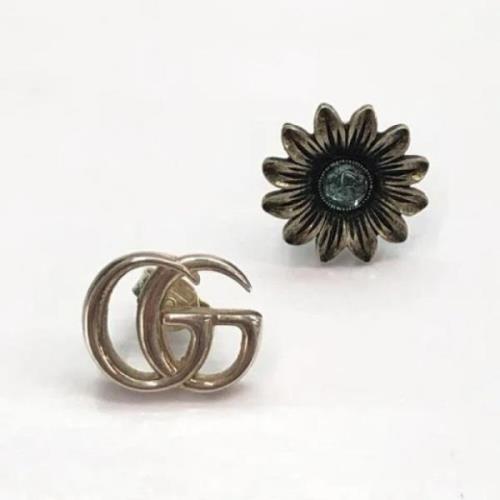 Pre-owned Metal earrings Gucci Vintage , Yellow , Dames