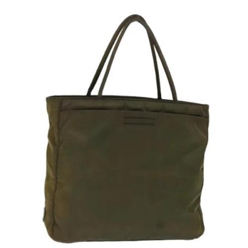 Pre-owned Nylon totes Prada Vintage , Green , Dames