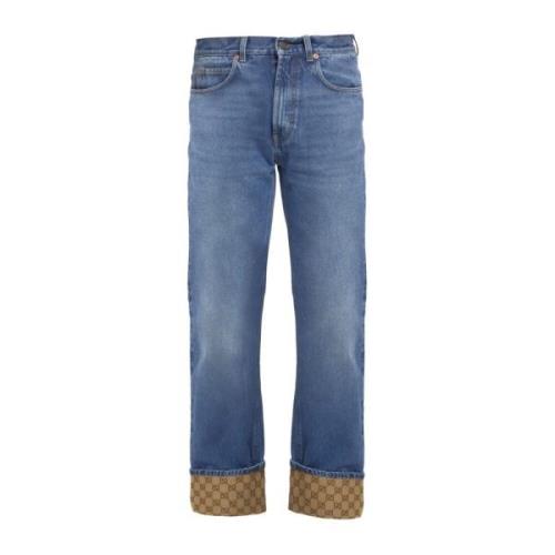 Klassieke Denim Jeans voor Dagelijks Gebruik Gucci , Blue , Heren