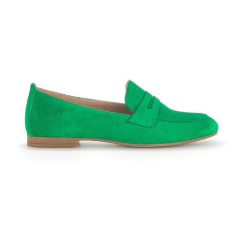 Groene Suède Mocassins Gabor , Green , Dames