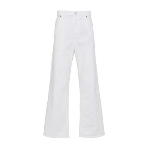 Witte Katoenmix Denim Jeans Etro , White , Heren