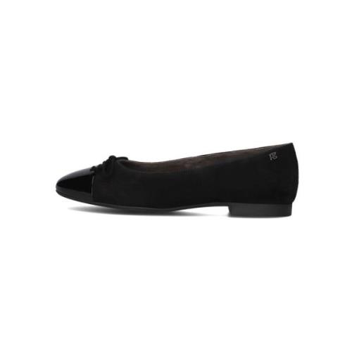 Zwarte Ballerinas met Vierkante Neus Paul Green , Black , Dames