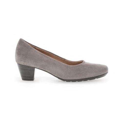 Taupe Leren Pumps Gabor , Beige , Dames