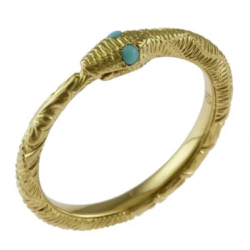 Pre-owned Metal rings Gucci Vintage , Yellow , Dames