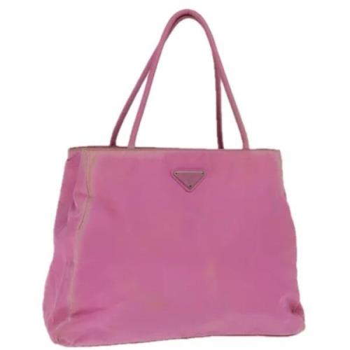 Pre-owned Nylon totes Prada Vintage , Pink , Dames