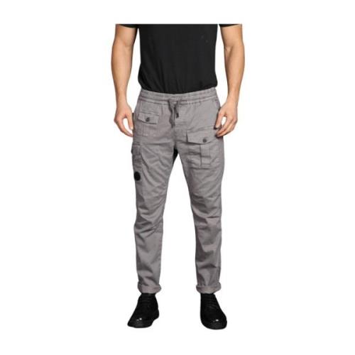 Heren Cargo Broek Wortelpas Grijs Mason's , Gray , Heren