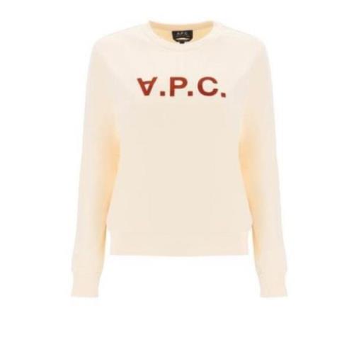 Ronde Hals Sweatshirt Off White A.p.c. , Beige , Dames