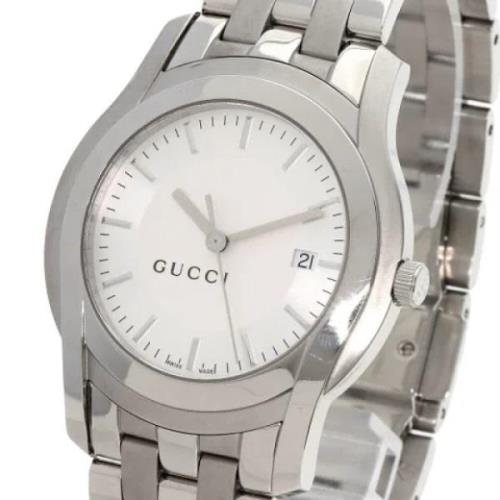 Pre-owned Stainless Steel watches Gucci Vintage , Gray , Dames