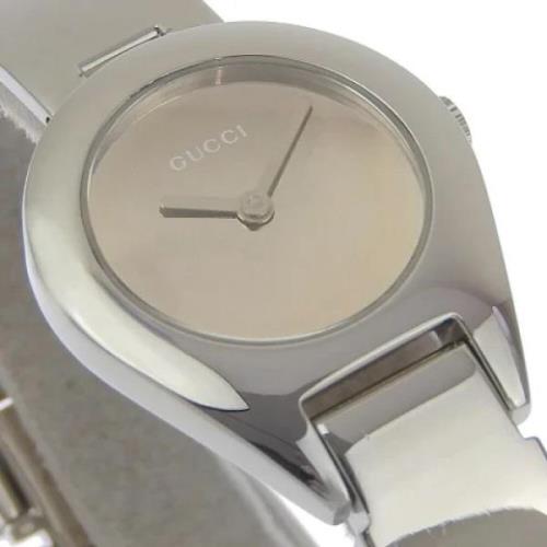 Pre-owned Stainless Steel watches Gucci Vintage , Beige , Dames