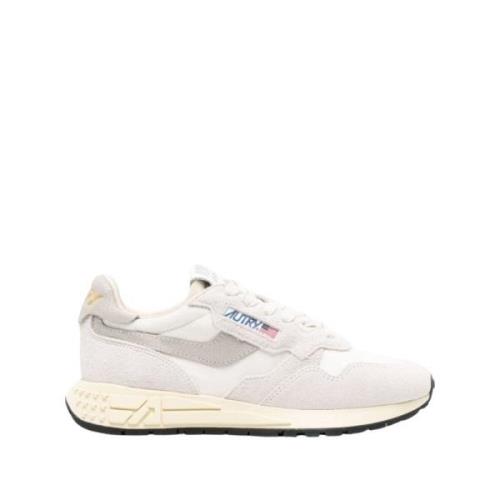 Suède sneakers met logo detail Autry , White , Dames