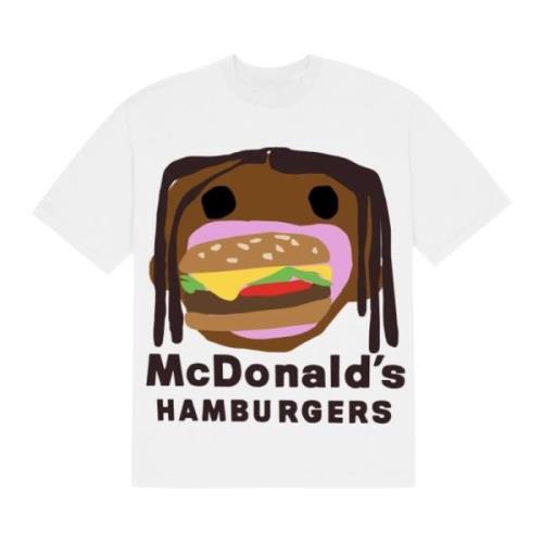 Travis Scott Burger Mouth Tee Cactus Plant Flea Market , White , Heren