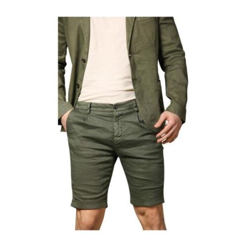 Heren Chino Bermuda Shorts Wortelpasvorm Mason's , Green , Heren