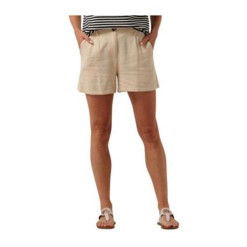 Beige Lily Shorts voor zomerse look Ydence , Beige , Dames