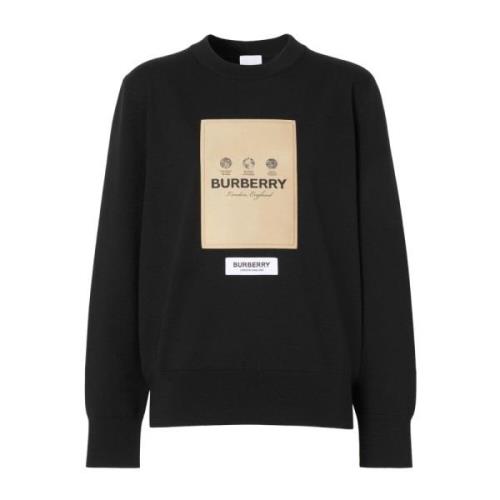 Sweatshirt Burberry , Black , Dames