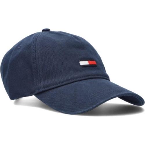 Donkerblauwe Flag Denim Pet Tommy Hilfiger , Blue , Heren