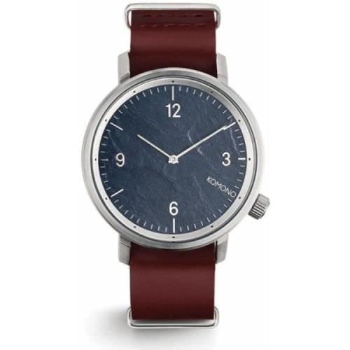 Stalen Quartz Herenhorloge Komono , Gray , Heren