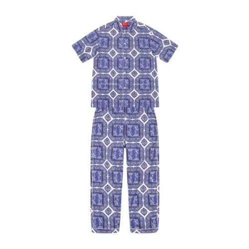 Blauw Regency Pyjamaset Beperkte Oplage Supreme , Blue , Heren