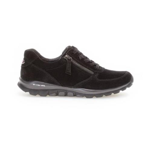 Zwarte Suède Sneakers Gabor , Black , Dames