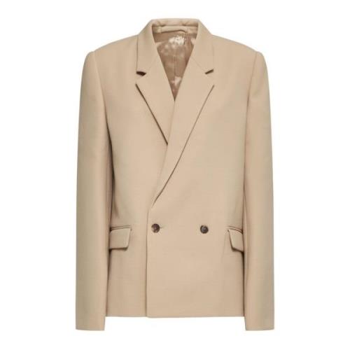 Dubbelrijige blazer Wardrobe.nyc , Beige , Dames