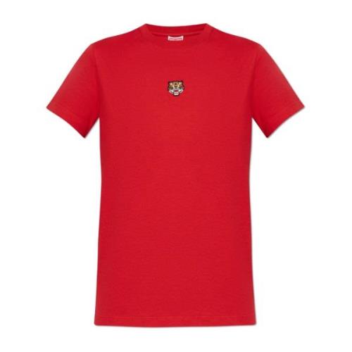 T-shirt met patch Kenzo , Red , Dames