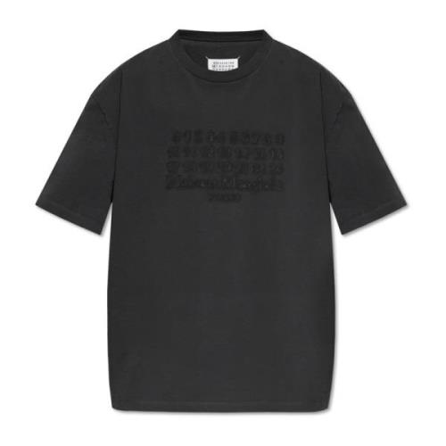 T-shirt met logo Maison Margiela , Gray , Heren