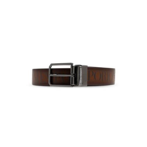 Omkeerbare riem Emporio Armani , Brown , Heren