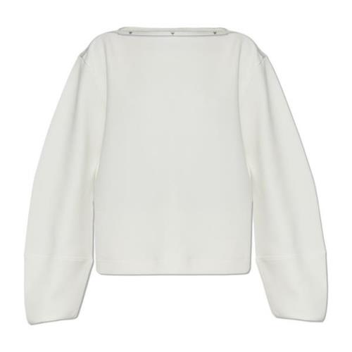 Sweatshirt met logo Emporio Armani , White , Dames