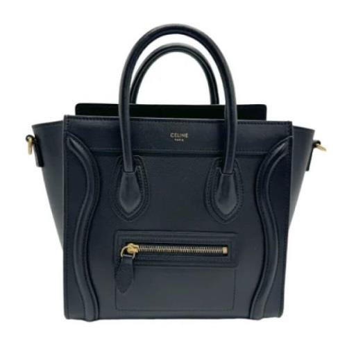 Pre-owned Leather celine-bags Celine Vintage , Black , Dames