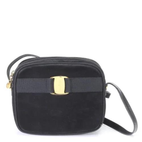 Pre-owned Leather crossbody-bags Salvatore Ferragamo Pre-owned , Black...