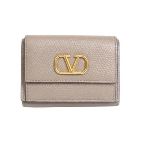 Pre-owned Leather wallets Valentino Vintage , Pink , Dames