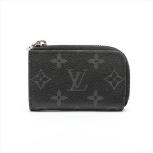 Pre-owned Canvas wallets Louis Vuitton Vintage , Black , Dames