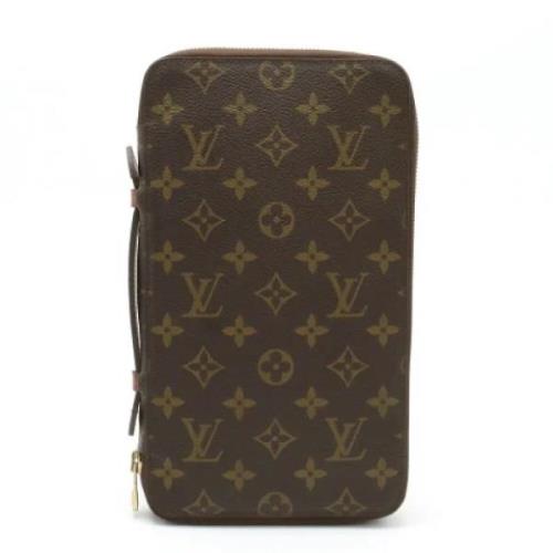 Pre-owned Canvas handbags Louis Vuitton Vintage , Brown , Dames