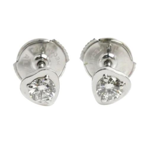 Pre-owned White Gold earrings Cartier Vintage , Gray , Dames