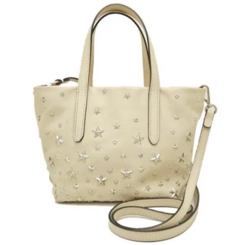 Pre-owned Fabric handbags Jimmy Choo Pre-owned , Beige , Dames