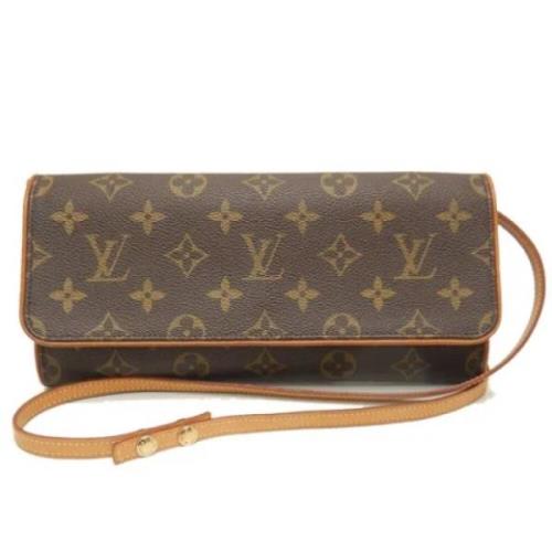 Pre-owned Canvas shoulder-bags Louis Vuitton Vintage , Brown , Dames