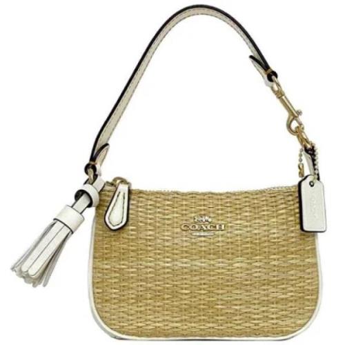 Pre-owned Leather shoulder-bags Coach Pre-owned , Beige , Dames