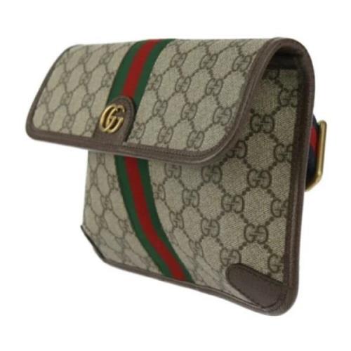 Pre-owned Leather gucci-bags Gucci Vintage , Beige , Dames