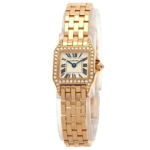 Pre-owned Rose Gold watches Cartier Vintage , Yellow , Dames