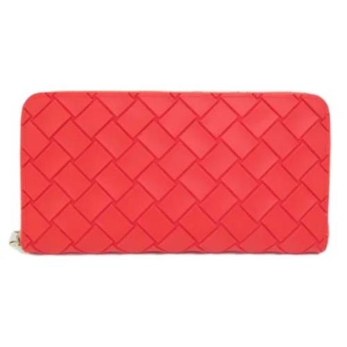 Pre-owned Fabric wallets Bottega Veneta Vintage , Red , Dames